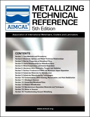 AIMCAL Metallizing Technical Ref 5th Edition, 4901.99.0092
